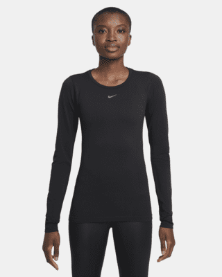 Playera de entrenamiento de manga larga y ajuste entallado para mujer Nike Dri FIT ADV Aura. Nike MX